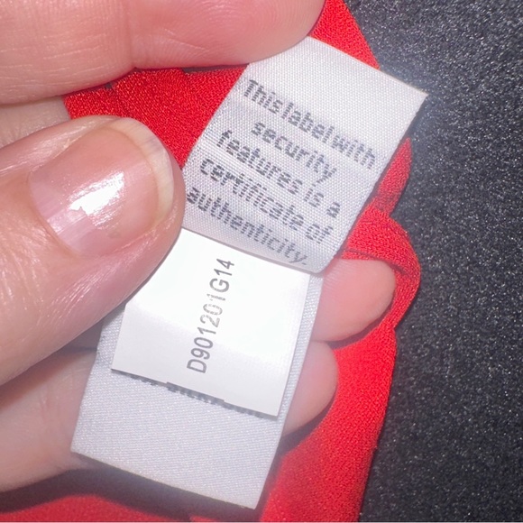 Diane von Furstenberg Sophia Dress Size 6 Silk Halter Gown Poppy Red Strappy - Picture 14 of 16